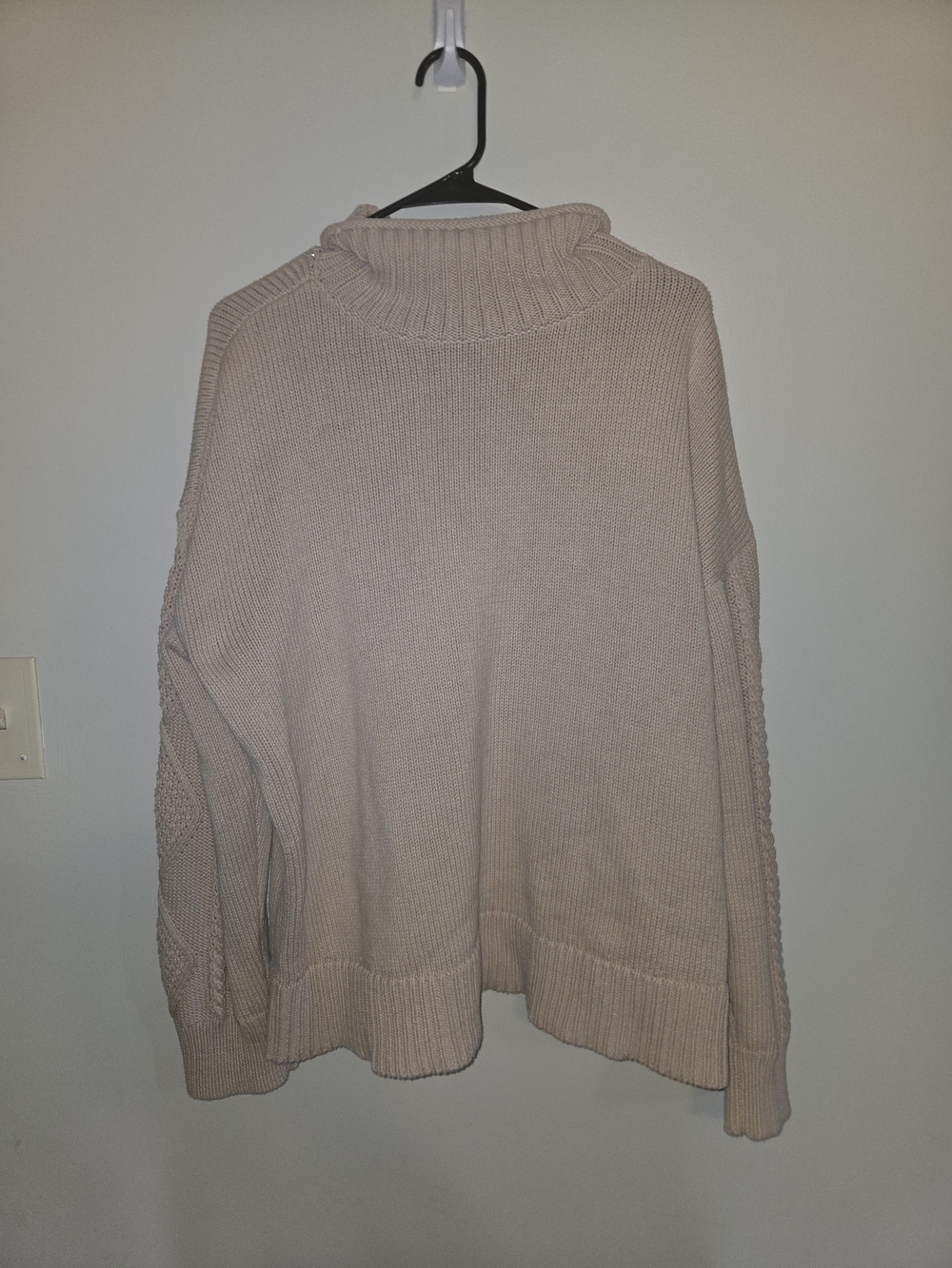 Women's Haven Well Within Cream Turtleneck Sweater - Relaxed Knit Pullover Xl